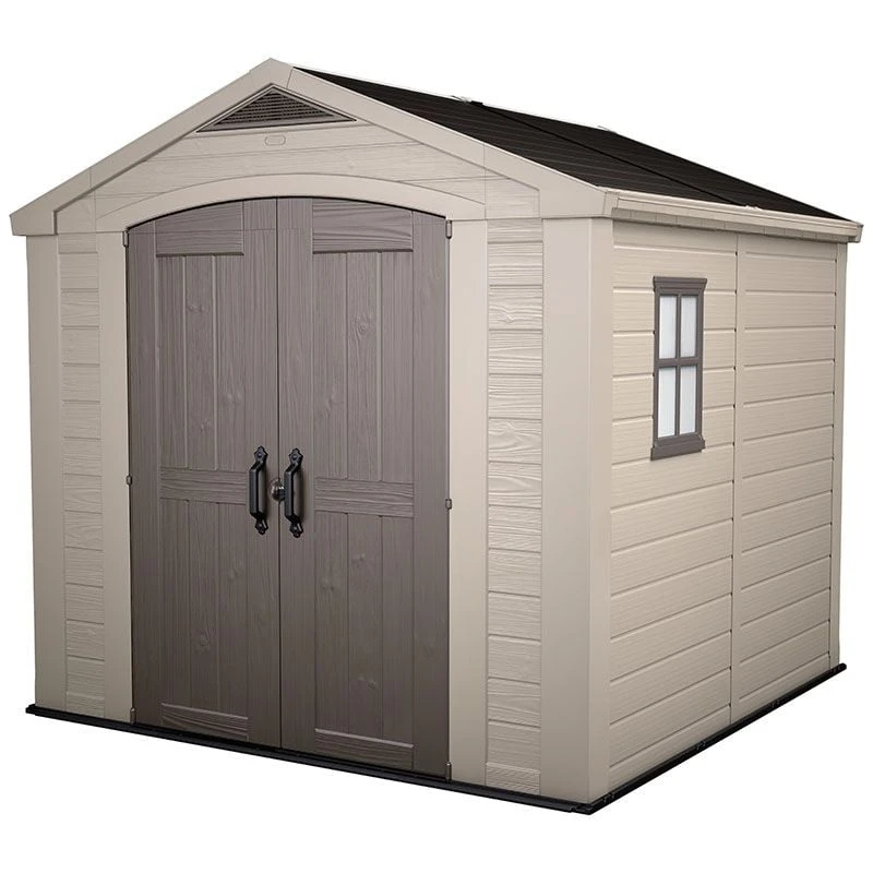 8' X 8' Keter Factor Plastic Garden Shed (2.57m X 2.55m) 6 8' X 8' Keter Factor Plastic Garden Shed (2.57m X 2.55m) - Image 4
