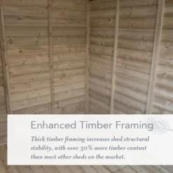 6' X 4' Forest Beckwood 25yr Guarantee Shiplap Pressure Treated Pent Wooden Shed (1.98m X 1.4m) 28 6' X 4' Forest Beckwood 25yr Guarantee Shiplap Pressure Treated Pent Wooden Shed (1.98m X 1.4m) -Zen Gardenia Sales 4 beckwood timber framing usp 25