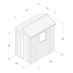 6' X 4' Forest Timberdale 25yr Guarantee Tongue & Groove Pressure Treated Apex Shed (1.93m X 1.33m) -Zen Gardenia Sales 4 tpa64m