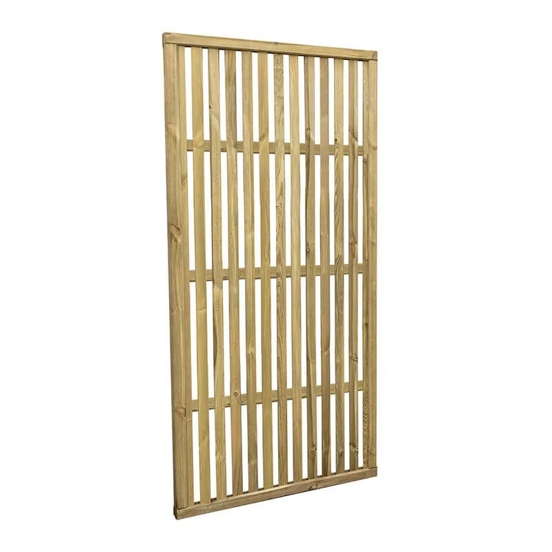 Forest 6' X 3' Pressure Treated Vertical Slatted Garden Screen Panel (1.8m X 0.9m) 6 Forest 6' X 3' Pressure Treated Vertical Slatted Garden Screen Panel (1.8m X 0.9m) - Image 4