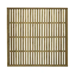 Forest 6' X 6' Pressure Treated Vertical Slatted Garden Screen Panel (1.8m X 1.8m) 11 Forest 6' X 6' Pressure Treated Vertical Slatted Garden Screen Panel (1.8m X 1.8m) -Zen Gardenia Sales 4 vslatts6 cutout min