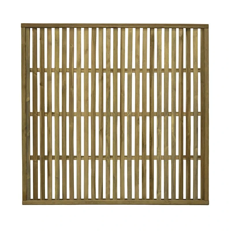 Forest 6' X 6' Pressure Treated Vertical Slatted Garden Screen Panel (1.8m X 1.8m) 6 Forest 6' X 6' Pressure Treated Vertical Slatted Garden Screen Panel (1.8m X 1.8m) - Image 4