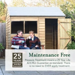 6' X 4' Forest 4Life 25yr Guarantee Overlap Pressure Treated Pent Wooden Shed (1.98m X 1.39m) 24 6' X 4' Forest 4Life 25yr Guarantee Overlap Pressure Treated Pent Wooden Shed (1.98m X 1.39m) -Zen Gardenia Sales 4 4life maintenance free 8