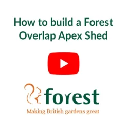 6' X 4' Forest 4Life 25yr Guarantee Overlap Pressure Treated Windowless Double Door Apex Wooden Shed (1.99m X 1.25m) -Zen Gardenia Sales 4life how to build video thumbnail image 1 2 19