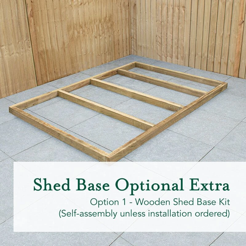 7' X 5' Forest 4Life 25yr Guarantee Overlap Pressure Treated Double Door Apex Wooden Shed (2.32m X 1.54m) 14 7' X 5' Forest 4Life 25yr Guarantee Overlap Pressure Treated Double Door Apex Wooden Shed (2.32m X 1.54m) - Image 12