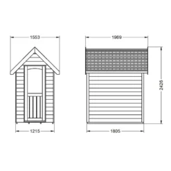 6' X 4' Forest Retreat Green Luxury Shed (1.81m X 1.22m) - Installation Included 16 6' X 4' Forest Retreat Green Luxury Shed (1.81m X 1.22m) - Installation Included -Zen Gardenia Sales 4x6 models min