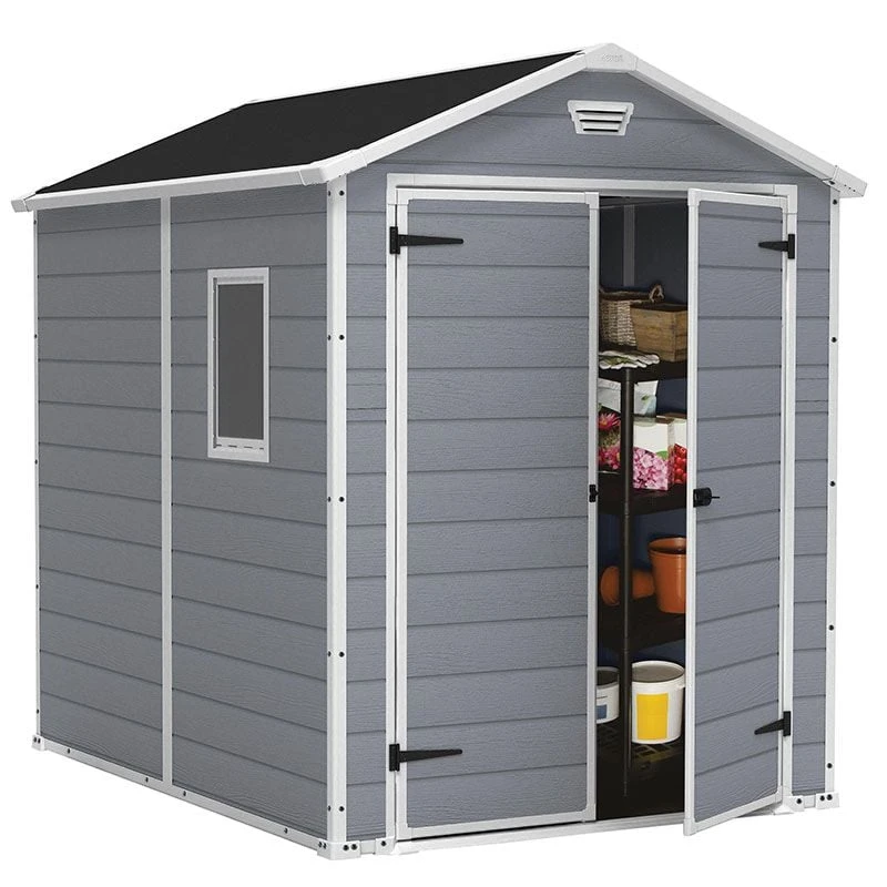 6' X 8' Keter Manor Plastic Garden Shed (1.86m X 2.37m) 7 6' X 8' Keter Manor Plastic Garden Shed (1.86m X 2.37m) - Image 5