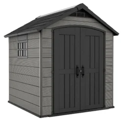 7' X 7' Keter Premier Plastic Garden Shed (2.29m X 2.23m) -Zen Gardenia Sales 5 249198 7x7 keter premier render min