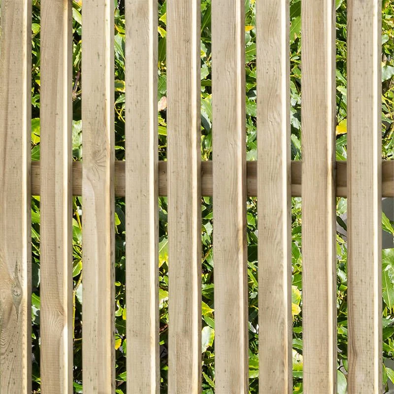 Forest 6' X 6' Pressure Treated Vertical Slatted Garden Screen Panel (1.8m X 1.8m) 8 Forest 6' X 6' Pressure Treated Vertical Slatted Garden Screen Panel (1.8m X 1.8m) - Image 6