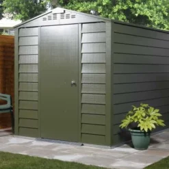 6' X 3' Trimetals Premium Titan 630 Metal Shed (1.76m X 1.01m) -Zen Gardenia Sales 630 02