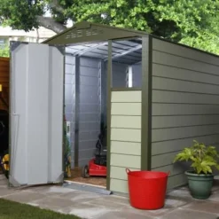 6' X 3' Trimetals Premium Titan 630 Metal Shed (1.76m X 1.01m) -Zen Gardenia Sales 630 03