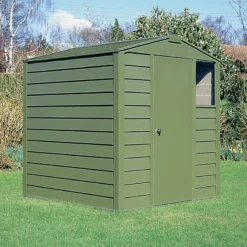 6' X 4'6 Trimetals Premium Titan 640 Metal Shed (1.76m X 1.31m) -Zen Gardenia Sales 640 01