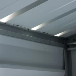 6' X 4' Yardmaster Castleton Anthracite Metal Shed (1.86m X 1.25m) -Zen Gardenia Sales 65aeyz ventilated roof 2