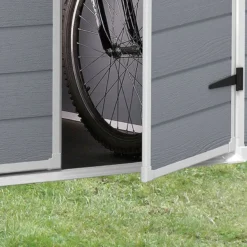 6' X 5' Keter Manor Plastic Garden Shed (1.85m X 1.52m) -Zen Gardenia Sales 7 230255 6x5 keter manor feature4 min