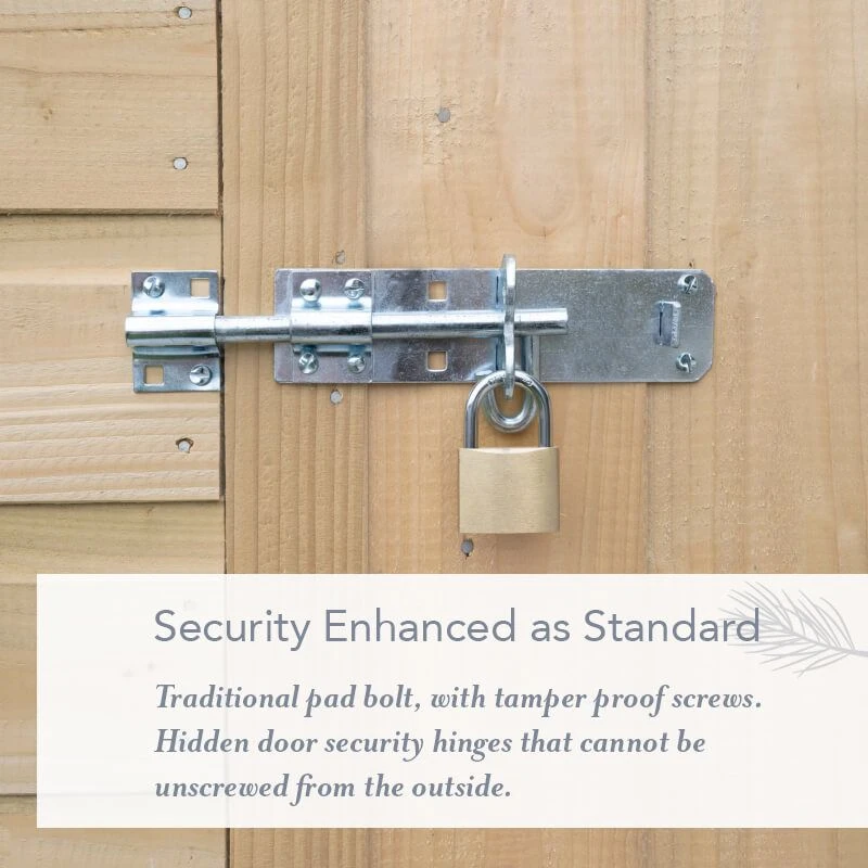 7' X 7' Forest Beckwood 25yr Guarantee Shiplap Pressure Treated Windowless Double Door Reverse Apex Wooden Shed (2.28m X 2.12m) 12 7' X 7' Forest Beckwood 25yr Guarantee Shiplap Pressure Treated Windowless Double Door Reverse Apex Wooden Shed (2.28m X 2.12m) - Image 10