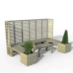 10' X 6'8 Forest Modular Wooden Garden Seating Set Number 4 (3.06m X 2.03m) 21 10' X 6'8 Forest Modular Wooden Garden Seating Set Number 4 (3.06m X 2.03m) -Zen Gardenia Sales 7 modseat4hd render1 min 1