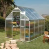 6'x8' Palram Canopia Mythos Walk In Silver Polycarbonate Greenhouse (1.8x2.4m) -Zen Gardenia Sales 701549 01