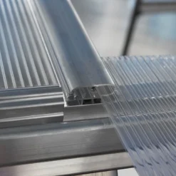 6'x10' Palram Canopia Hybrid Large Walk In Silver Polycarbonate Greenhouse (1.8x3m) -Zen Gardenia Sales 701618 hybrid 6x10 silver sliding panel