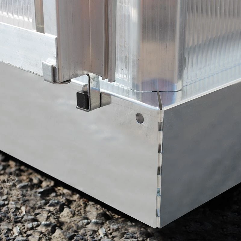 6'x6' Palram Canopia Mythos Small Silver Polycarbonate Greenhouse (1.8x1.8m) 8 6'x6' Palram Canopia Mythos Small Silver Polycarbonate Greenhouse (1.8x1.8m) - Image 6