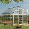 6'x10' Palram Canopia Mythos Large Walk In Silver Polycarbonate Greenhouse (1.8x3m) -Zen Gardenia Sales 701631 02
