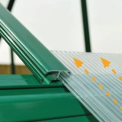 6'x4' Palram Canopia Hybrid Small Green Polycarbonate Greenhouse (1.8x1.2m) 15 6'x4' Palram Canopia Hybrid Small Green Polycarbonate Greenhouse (1.8x1.2m) -Zen Gardenia Sales 701652 hybrid 6x4 green sliding panels