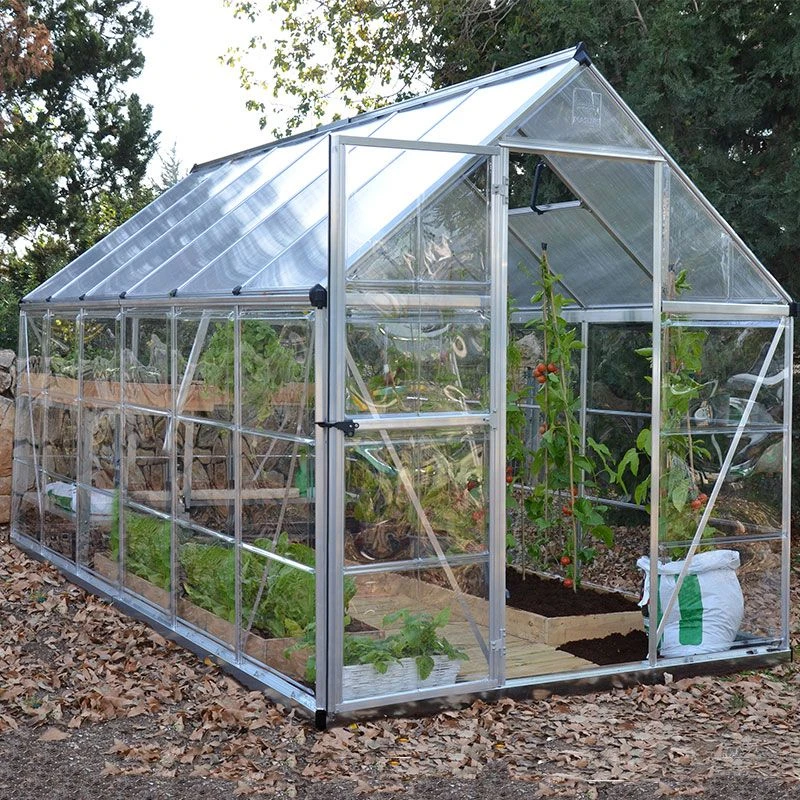 6'x12' Palram Canopia Hybrid Large Walk In Silver Polycarbonate Greenhouse (1.8x3.6m) 3 6'x12' Palram Canopia Hybrid Large Walk In Silver Polycarbonate Greenhouse (1.8x3.6m)