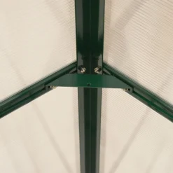 8' X 8' Palram Canopia Balance Green Greenhouse (2.47m X 2.44m) -Zen Gardenia Sales 701924 balance 8x8 green greenhouse close up4 min 1