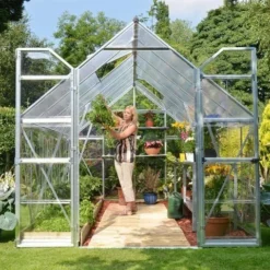 8'x12' Palram Canopia Balance Large Walk In Aluminium Framed Greenhouse (2.4x3.6m) -Zen Gardenia Sales 701925 03 1