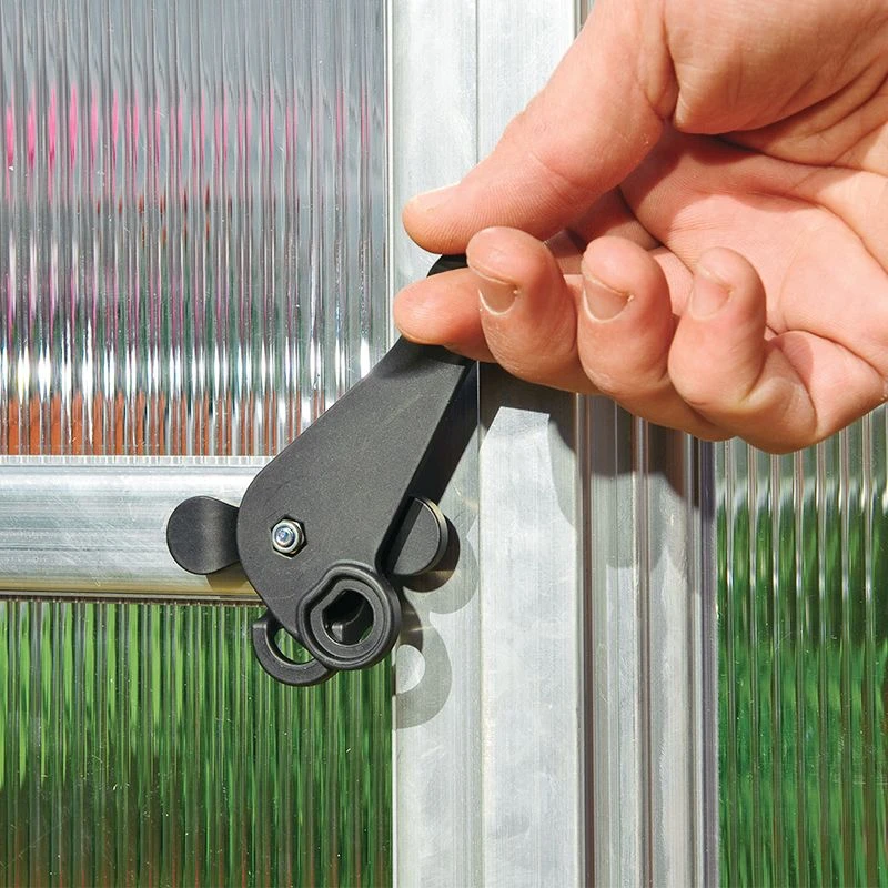 8'x12' Palram Canopia Essence Large Walk In Aluminium Framed Greenhouse (2.4x3.6m) 10 8'x12' Palram Canopia Essence Large Walk In Aluminium Framed Greenhouse (2.4x3.6m) - Image 8