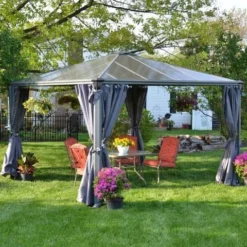 Palram Canopia Palermo 3000-3x3 Garden Gazebo -Zen Gardenia Sales 702425 03 1