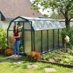 6'x10' Palram Canopia Rion EcoGrow Walk In Green Polycarbonate Greenhouse (1.8x3m)