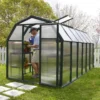 6'x12' Palram Canopia Rion EcoGrow Large Green Polycarbonate Greenhouse (1.8x3.6m) -Zen Gardenia Sales 702471 02