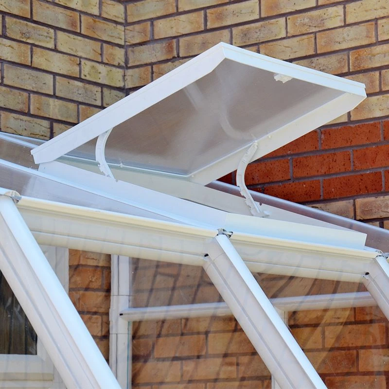 6'x12' Palram Canopia Rion White Sun Room Walk In Wall Greenhouse (1.8x3.6m) 5 6'x12' Palram Canopia Rion White Sun Room Walk In Wall Greenhouse (1.8x3.6m) - Image 3