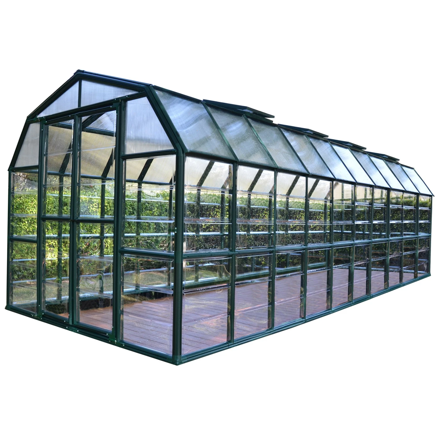 Palram Canopia Rion Grand Gardner 8x20 Green Greenhouse 7 Palram Canopia Rion Grand Gardner 8x20 Green Greenhouse - Image 5