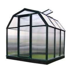 6'x6' Palram Canopia Rion EcoGrow Small Green Polycarbonate Greenhouse (1.8x1.8m) -Zen Gardenia Sales 702521 03