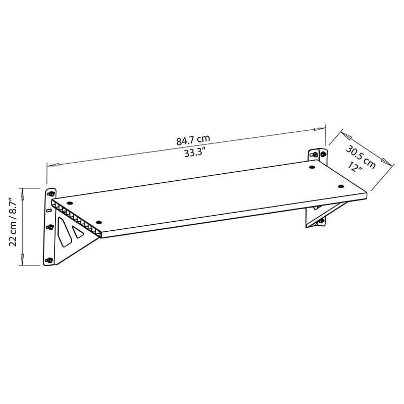Palram Canopia 3' X 1' Shed Shelving For Skylight And Rubicon Sheds 4 Palram Canopia 3' X 1' Shed Shelving For Skylight And Rubicon Sheds - Image 2