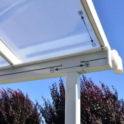 10x14 Palram Canopia Sierra White Patio Cover -Zen Gardenia Sales 702640 palram sierra patio cover roof white 3x4 25 adjusting poles