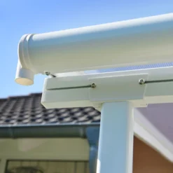 10x14 Palram Canopia Sierra White Patio Cover -Zen Gardenia Sales 702640 palram sierra patio cover roof white 3x4 25 guttering