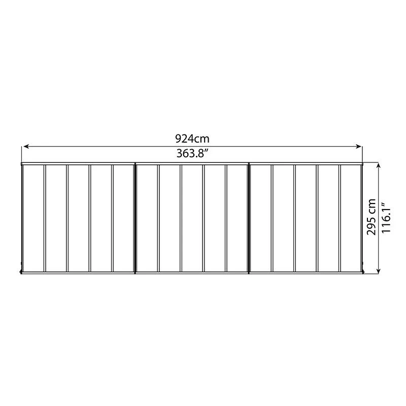 10x30 Palram Canopia Sierra White Patio Cover 16 10x30 Palram Canopia Sierra White Patio Cover - Image 14