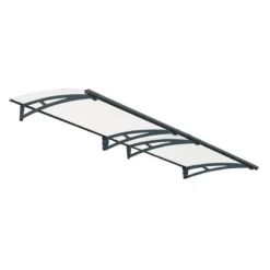 Palram Canopia Aquila 3000 Grey Clear Door Canopy -Zen Gardenia Sales 703408 palram aquila 3000 grey clear door canopy cutout min 1