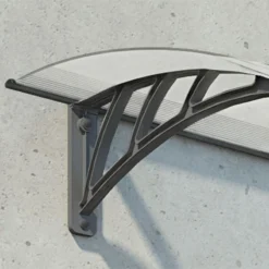 Palram Canopia Neo 1350 Grey Twinwall Door Canopy -Zen Gardenia Sales 703416 02