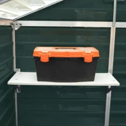 4' X 6' Palram Canopia Dark Green Skylight Plastic Shed (1.21m X 1.77m) -Zen Gardenia Sales 703651 skylight shed 4x6 dark green shelves min