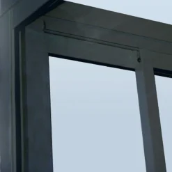 10x14 Palram Canopia SanRemo Grey Lean-To Conservatory -Zen Gardenia Sales 703708 palram sanremo lean to conservatory 3x4 25 grey acrylic panel