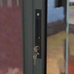 10x14 Palram Canopia SanRemo Grey Lean-To Conservatory -Zen Gardenia Sales 703708 palram sanremo lean to conservatory 3x4 25 grey lock