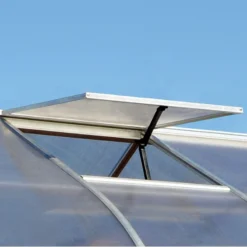 8'x16' Palram Canopia Bella Large Walk In Silver Aluminium Framed Greenhouse (2.4x4.8m) -Zen Gardenia Sales 703731 06