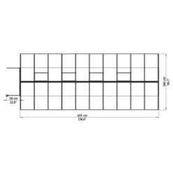 8'x20' Palram Canopia Bella Large Walk In Silver Aluminium Framed Greenhouse (2.4x6m) -Zen Gardenia Sales 703732 08