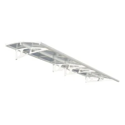 Palram Canopia Bordeaux 4460 White Door Canopy 8 Palram Canopia Bordeaux 4460 White Door Canopy -Zen Gardenia Sales 703841 palram bordeaux 4460 door canopy grey cutout