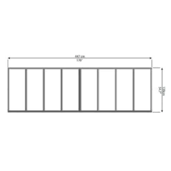 Palram Canopia Bordeaux 4460 White Door Canopy 9 Palram Canopia Bordeaux 4460 White Door Canopy -Zen Gardenia Sales 703841 palram bordeaux 4460 door canopy grey drawing3