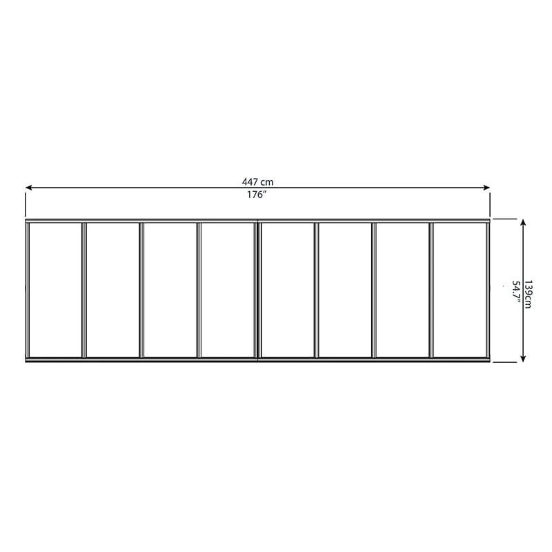 Palram Canopia Bordeaux 4460 White Door Canopy 6 Palram Canopia Bordeaux 4460 White Door Canopy - Image 4