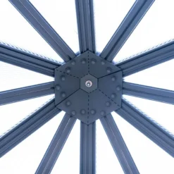 8x7 Palram Canopia Oasis Hexagonal Polycarbonate Greenhouse -Zen Gardenia Sales 704053 8ft palram oasis hexagonal polycarbonate greenhouse aluminium structure